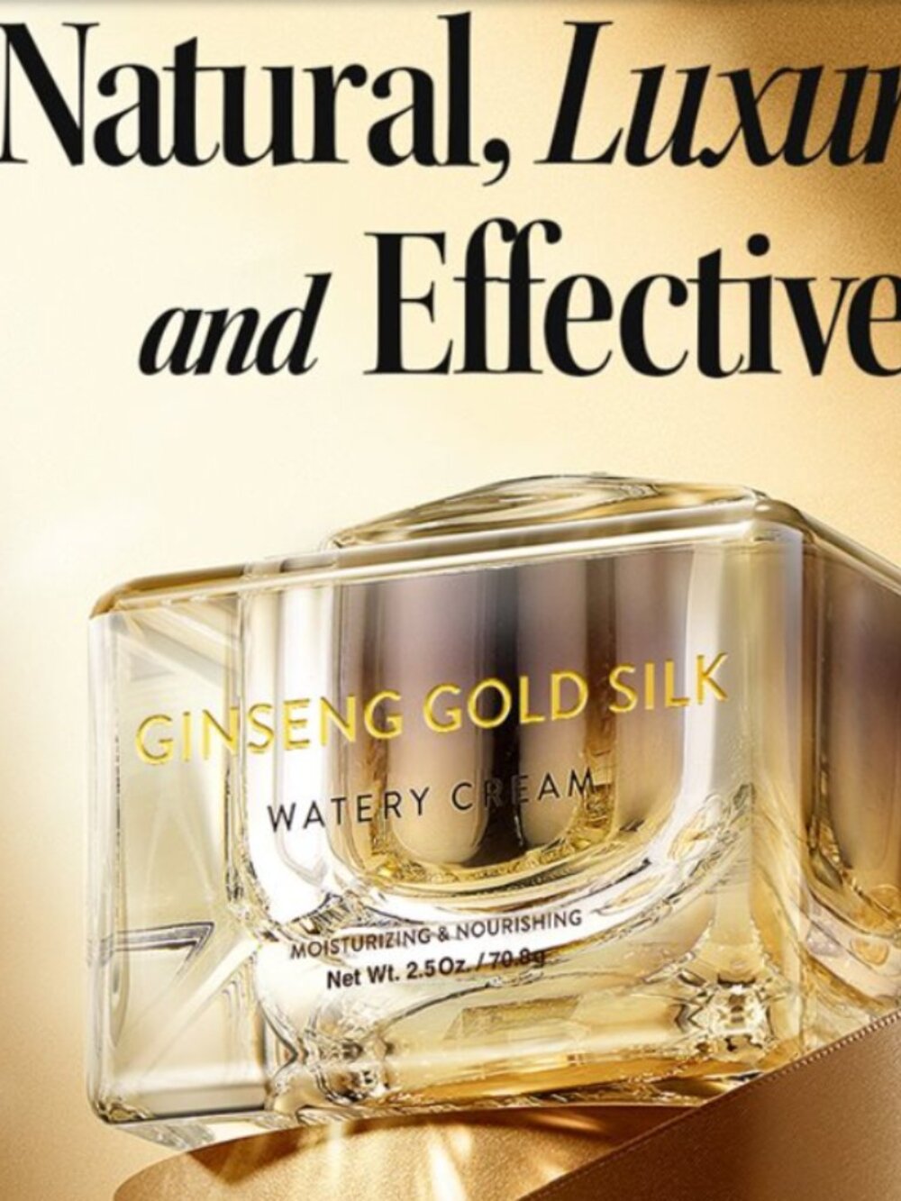 Nature Republic Ginseng Gold Silk Watery Cream, 2.5 oz - Picture 4 of 5